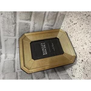 Badgley Mischka Gold Tone Ribbed Photo Frame 5x7